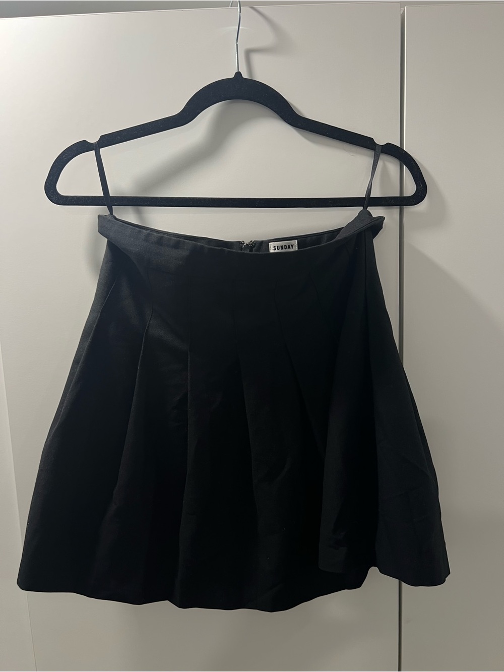 Sunday Best Black Pleated Mini Skirt